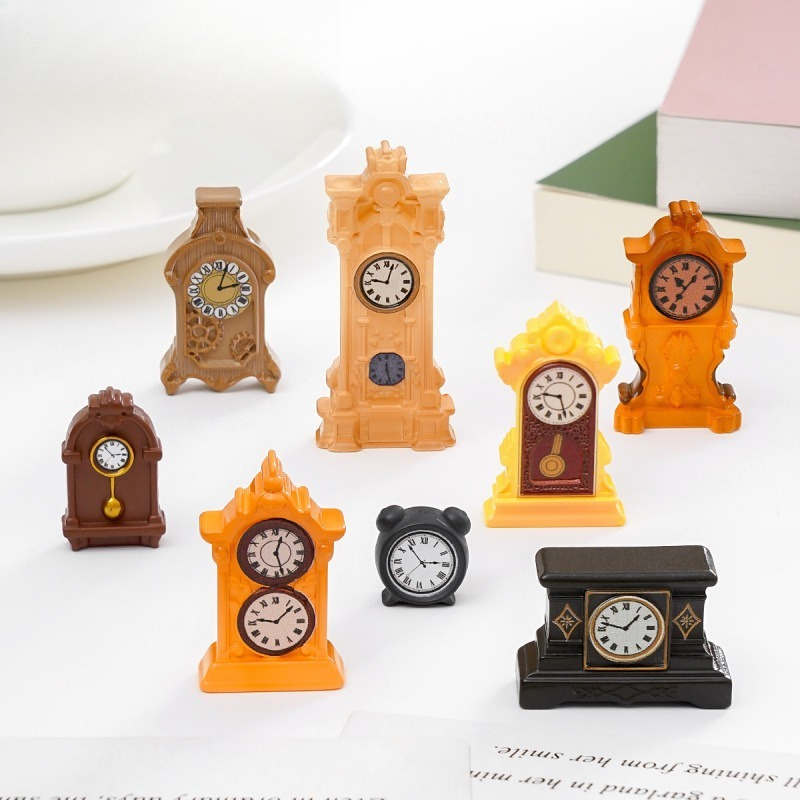 Vintage Alarm Clock - Vintage Mini-Tischuhr Puppenhaus-Dekoration Retro Klassischer Wecker