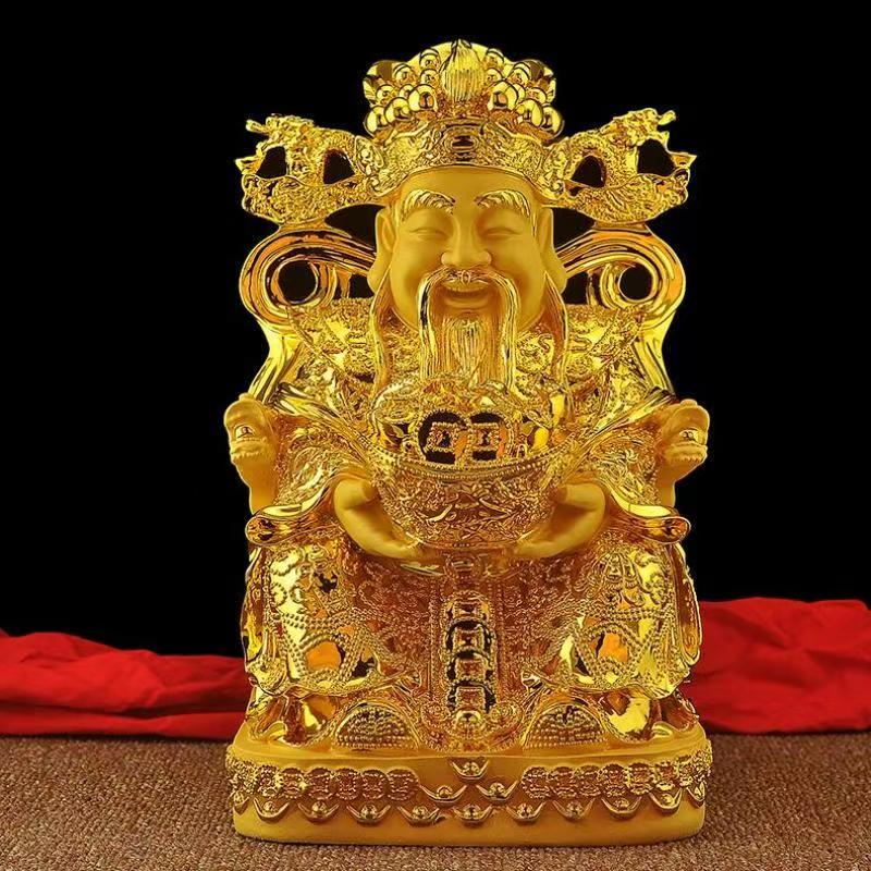 Home Decor Gold - Feng Shui Goldener Gott des Reichtums