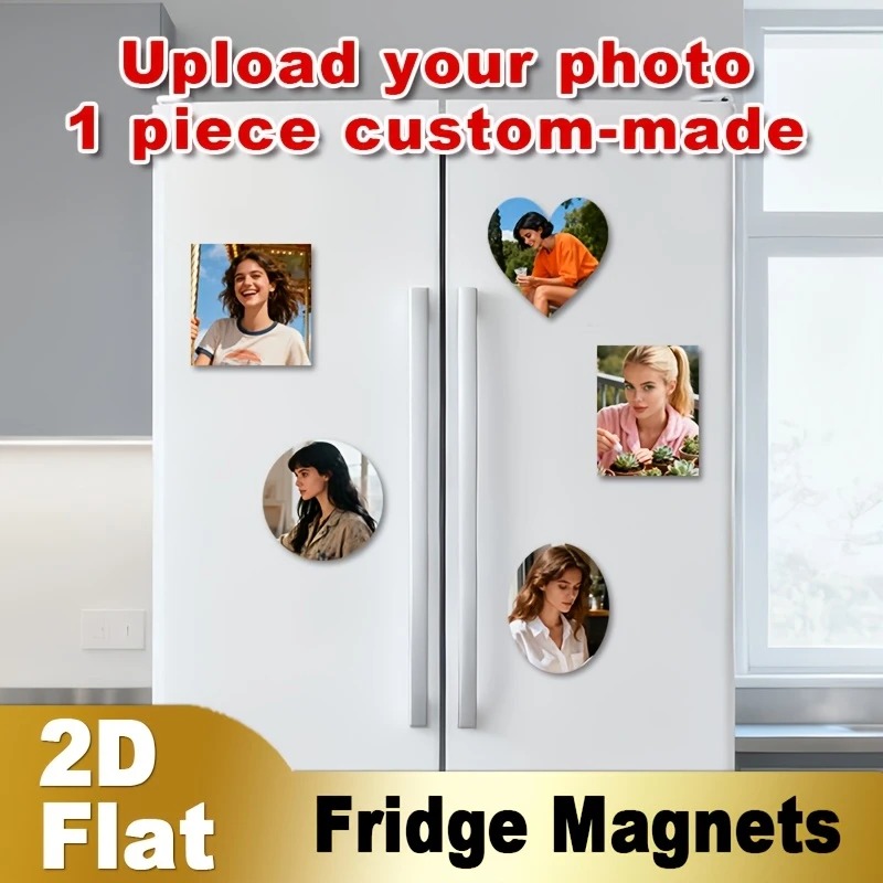 Home Decor Product - Individueller Foto-Kühlschrankmagnet 2D Flach Personalisiertes Bild