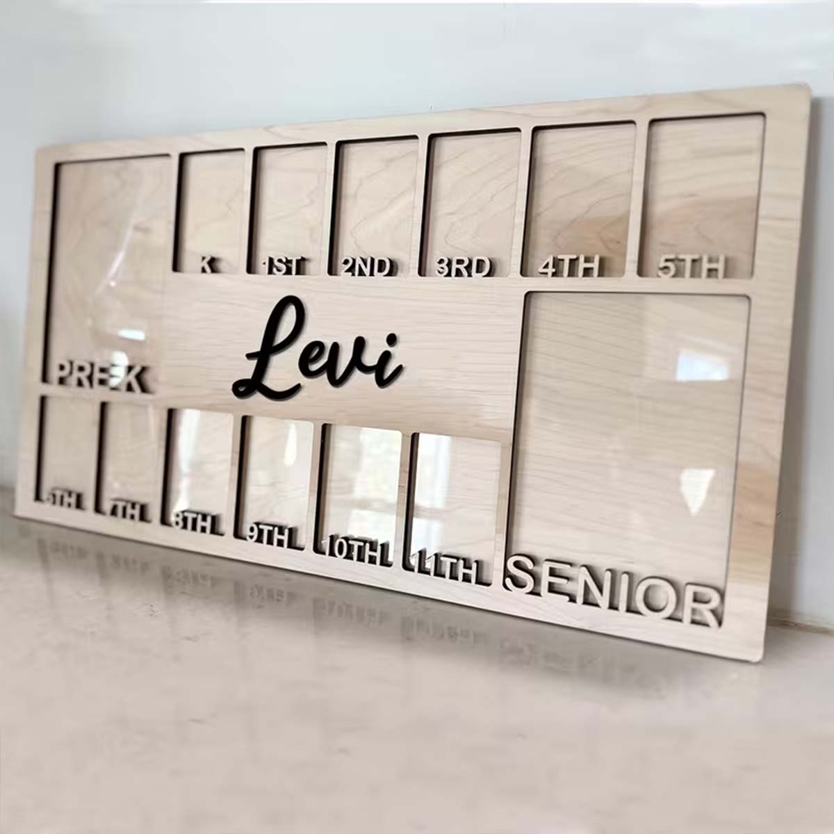Home Decor Diy - Personalisierter Fotorahmen aus Holz, Dekorative Plakette