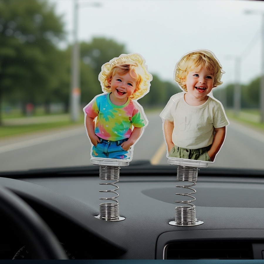 Home Decor Product - Personalisiertes Acryl-Fotoornament | Auto-Schaukel/Festdekoration | Geschenk