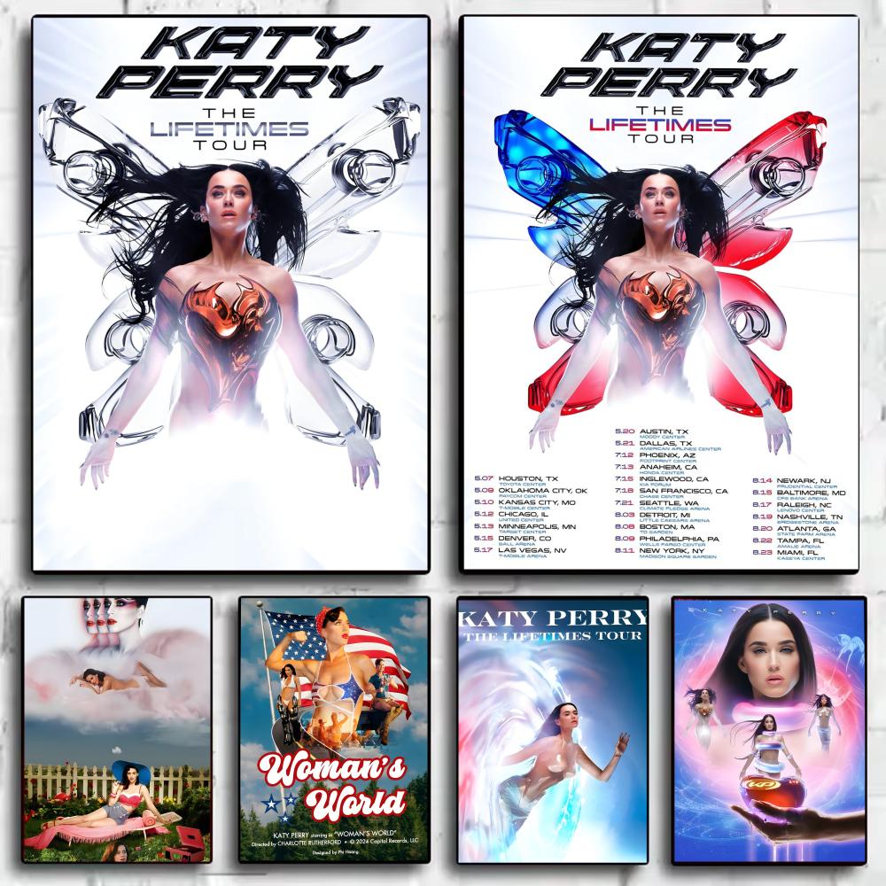 Home Decor Magazine - Sänger K_Katy P_Perry Magazin-Poster, dekorative Wandkunst,
