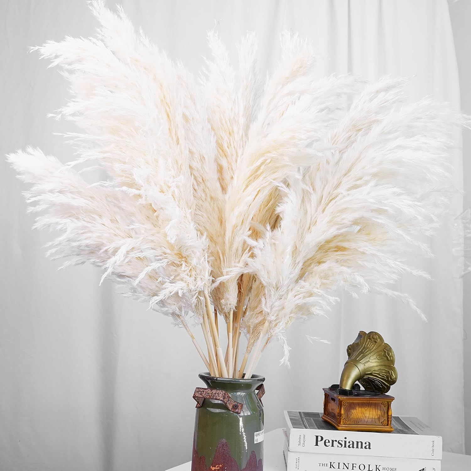 Pampas Grass Decor - 30 Stück Weißes Pampasgras für Heimdekoration