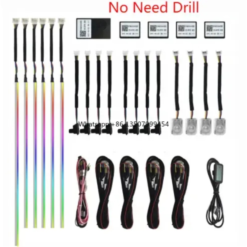 Led Strip Lights - A80 64-Farben LED Ambientebeleuchtung Acrylstreifen 18-in-1