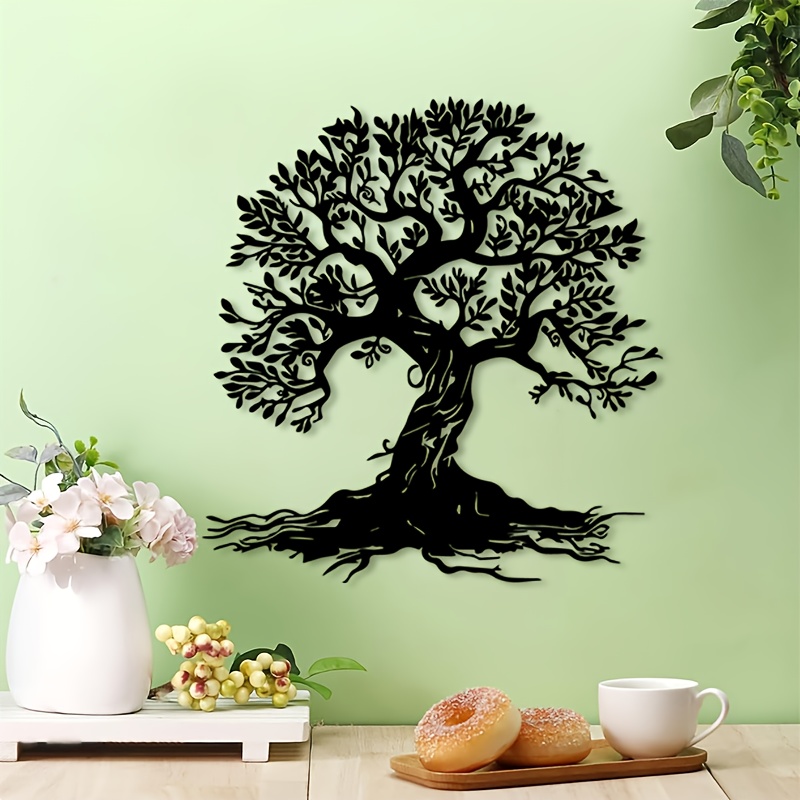 Home Decor Brand - Vintage Baum des Lebens Eisen-Wandkunst, rustikale