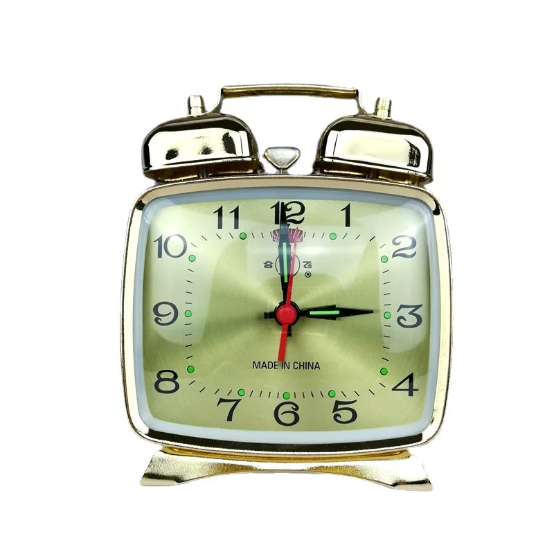 Vintage Alarm Clock - Metall Mechanische Wecker Uhrwerk Vintage Nachttisch