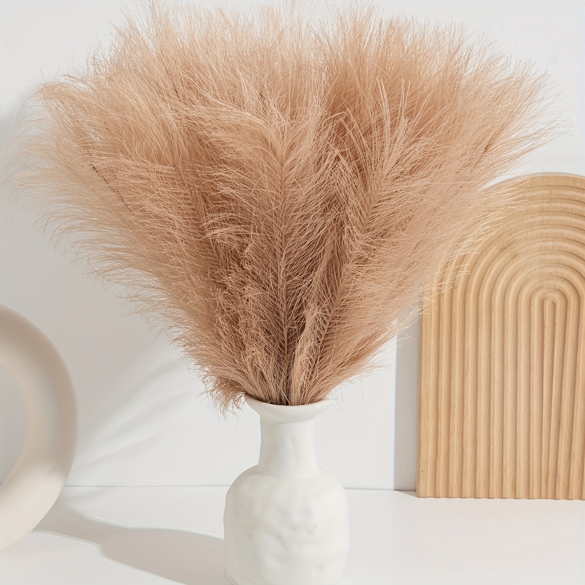 Pampas Grass Decor - Künstliches Pampasgras für Haus, Zimmer, Garten,