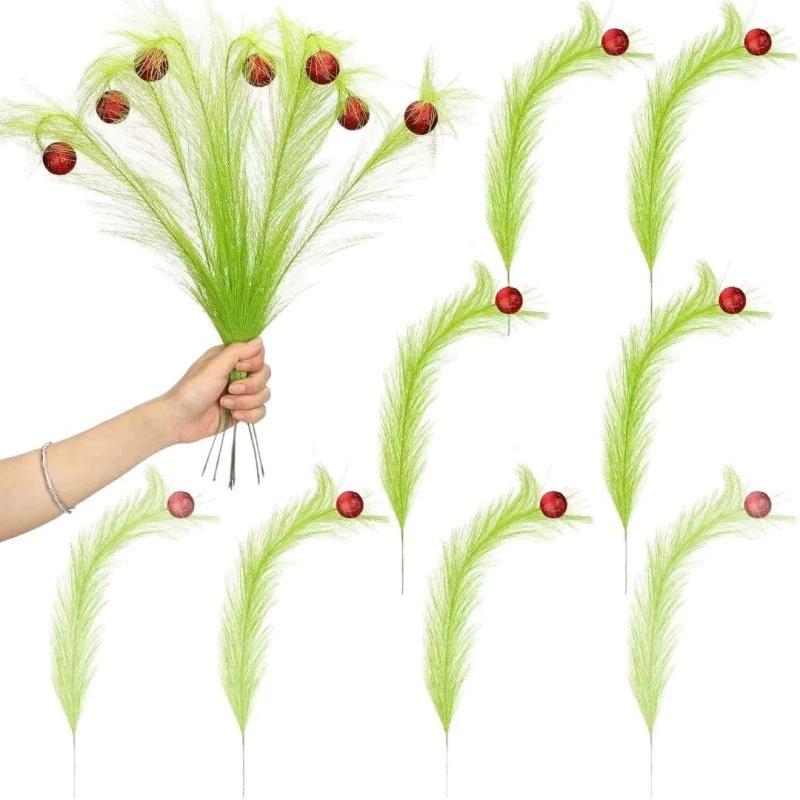 Weihnachtliche Verzwirnte Grün – Pampas Grass Decor Bewertung und Preis