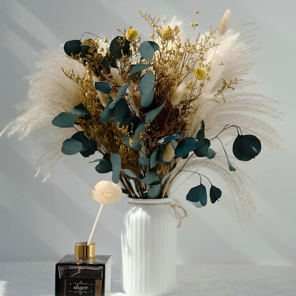 Natürlich getrockneter Pampasg – Pampas Grass Decor Bewertung und Preis