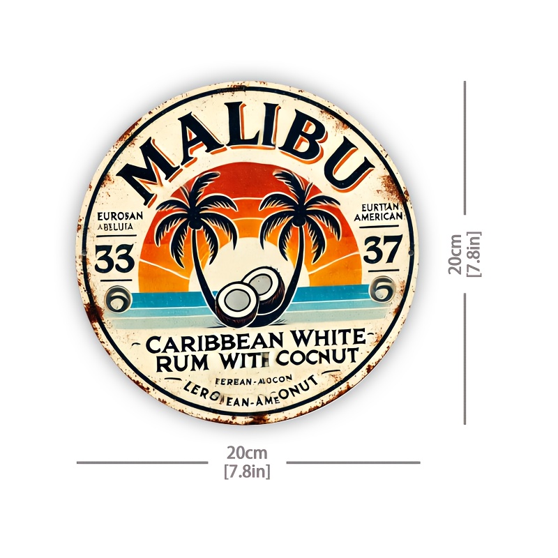 Vintage Malibu Rum Coconut Alu – Home Decor Tree Bewertung und Preis