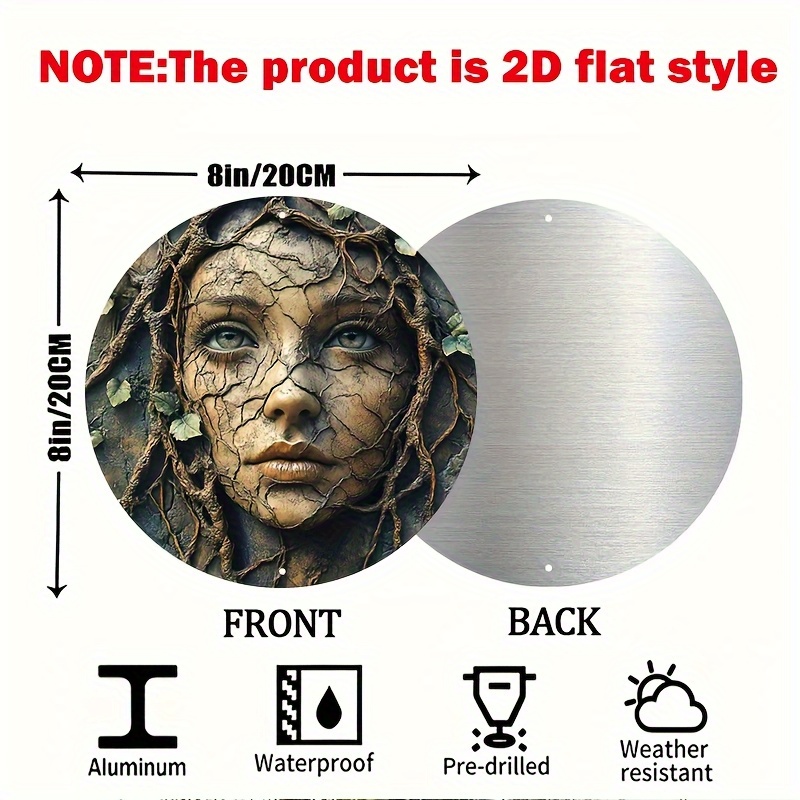 2D flache, runde Wandkunst aus – Home Decor Tree Bewertung und Preis