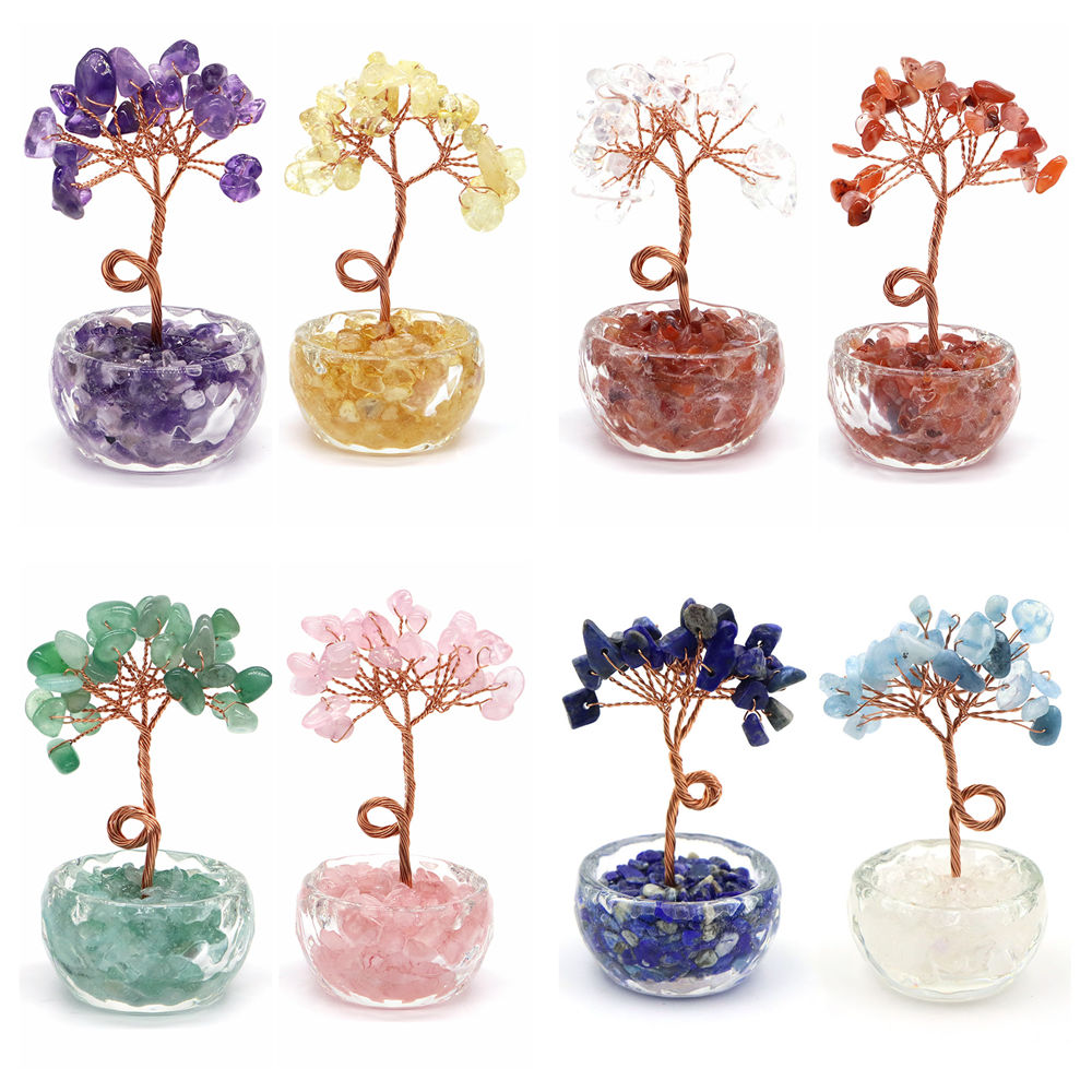 Natürlicher Edelstein-Kristall – Home Decor Tree Bewertung und Preis