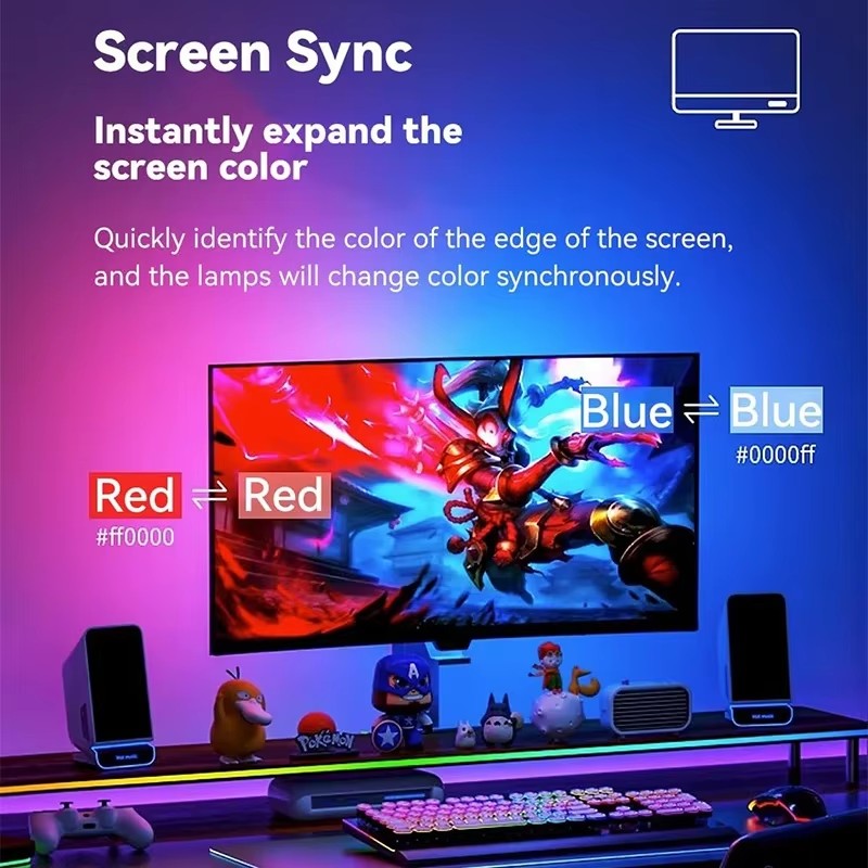RGB Gaming-Lichtstreifen Monit – Led Strip Lights Bewertung und Preis