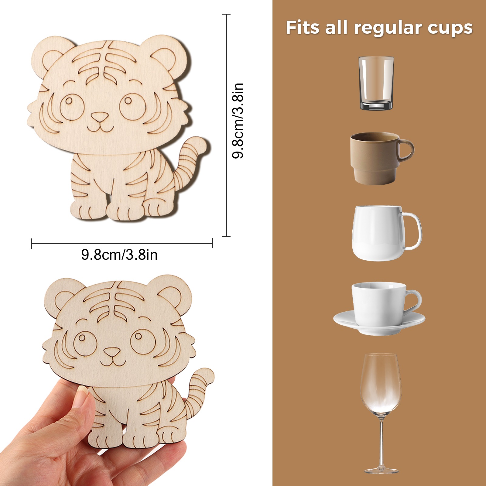 10 Stück/Set Tiger Tier Unfert – Home Decor Diy Bewertung und Preis