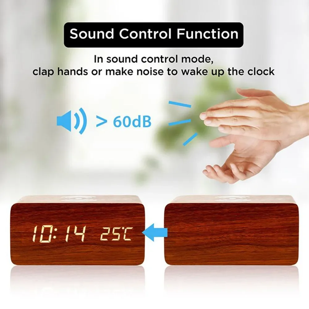 Wecker LED Digital Holz USB/AA – Vintage Alarm Clock Bewertung und Preis