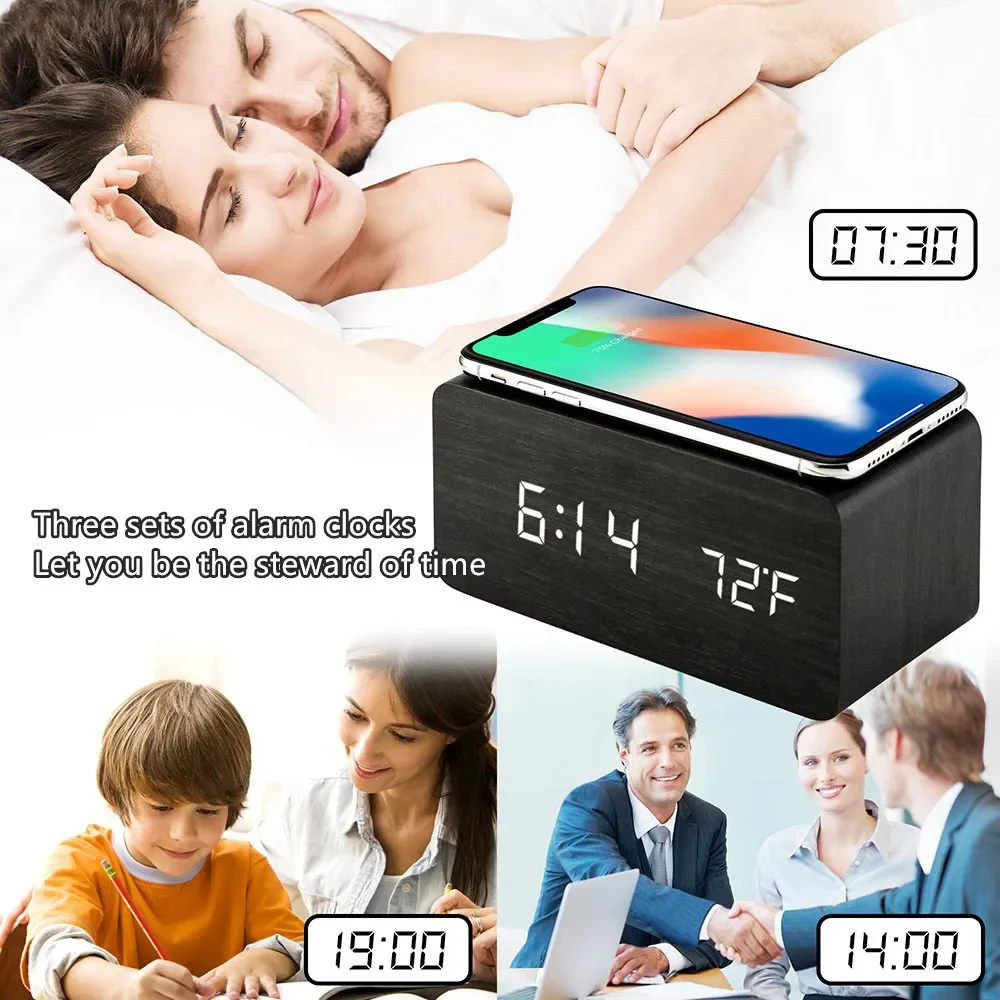 Wecker LED Digital Holz USB/AA – Vintage Alarm Clock Bewertung und Preis