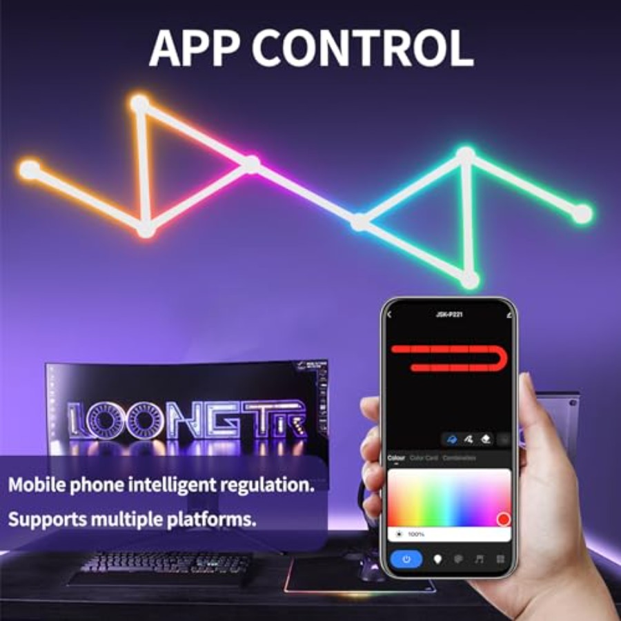 RGB-Wandleuchte, LED DIY Geome – Home Decor Diy Bewertung und Preis