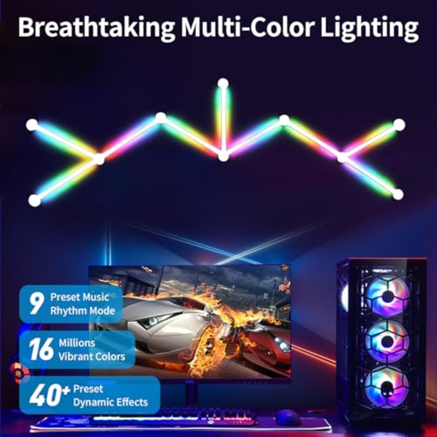 RGB-Wandleuchte, LED DIY Geome – Home Decor Diy Bewertung und Preis