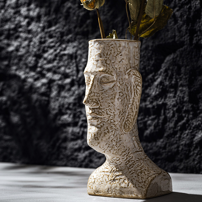 Capiron Moai Vase Keramik figu – Pampas Grass Decor Bewertung und Preis