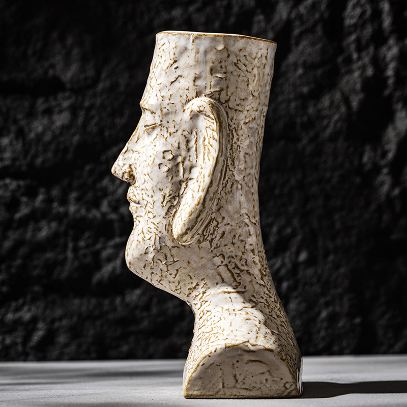 Capiron Moai Vase Keramik figu – Pampas Grass Decor Bewertung und Preis